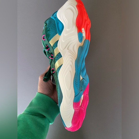 adidas Trae Young 3 Atlanta 1996 Olympics Team Green Men’s Sz 13.5 New No Box - Picture 4 of 8